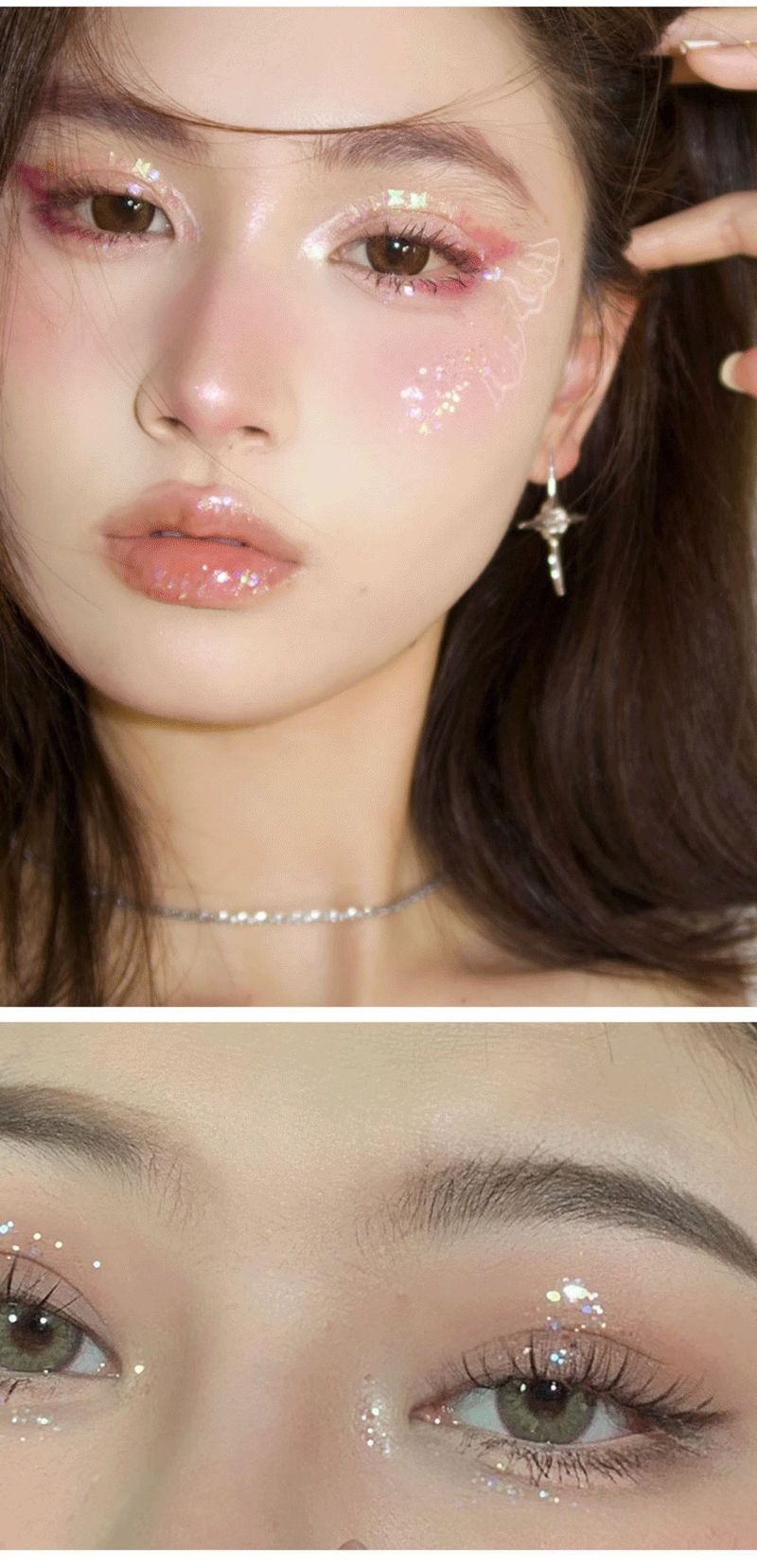 Sekkie Sequins Eyeshadow Palette Glitter Glitter Makeup Show Mermaid Glitter_voghion.com