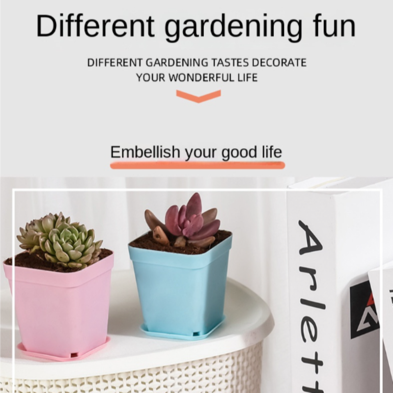 20 Mini-Blumentöpfe in verschiedenen Farben, Sukkulenten-Pflanzkästen, Pflanzgefäße, Dekotabletts für Büro und Garten, Gartenvasen_voghion.com