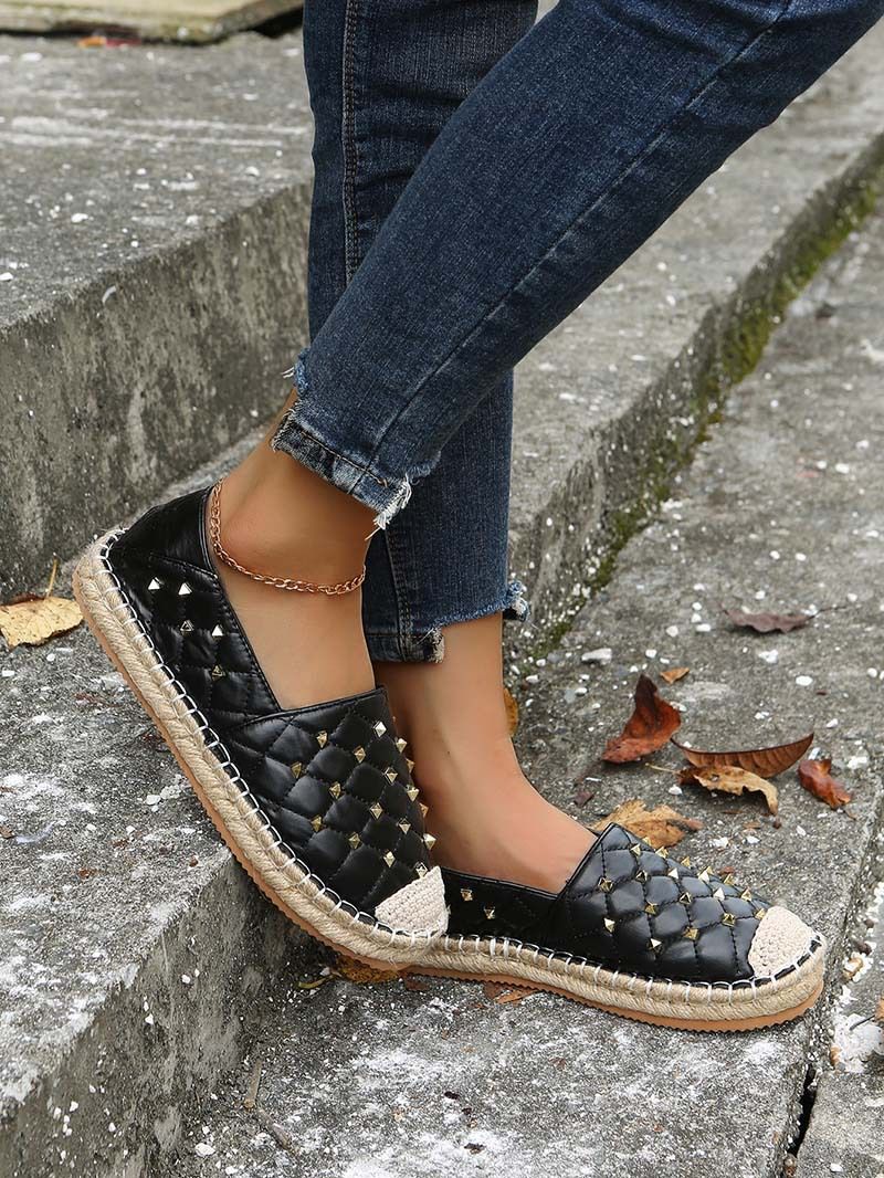 Große Größe Lefu Single für Frauen 2025 Frühlingsgrasweben Fischerschuhe für Damen mit flacher Unterseite_voghion.com