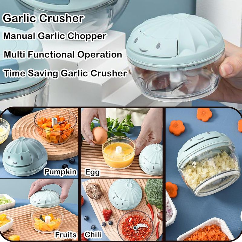 Portable Pull Press - Onion/Garlic Crusher Vegetable Cutter_voghion.com