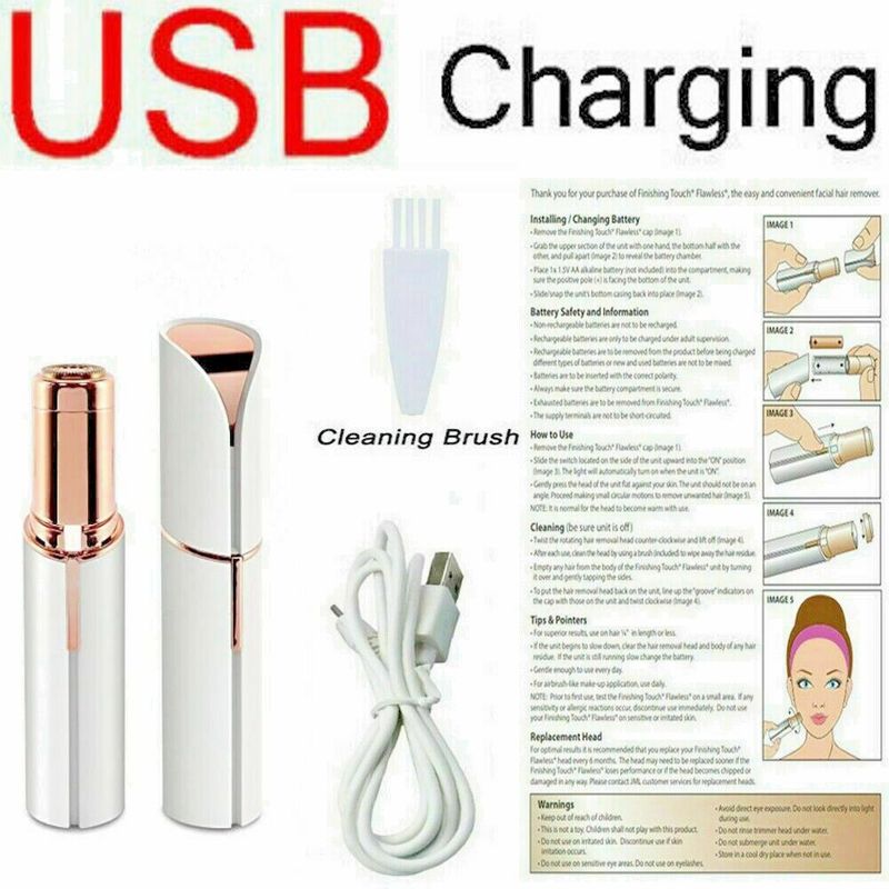 Nouvel épilateur facial indolore Finishing Touch, discret et sans douleur, Royaume-Uni_voghion.com