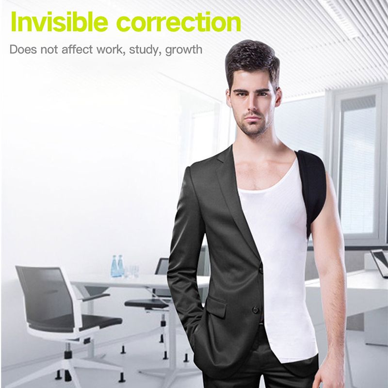 Corretor de postura ajustável, suporte médico para costas, corretor de suporte para ombros, prevenção de corcunda, cuidados de saúde para costas_voghion.com