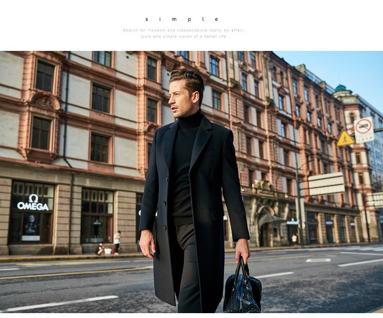 2025 Autumn And Winter Fashion Trench Coat Men, British Men's Long-sleeved Woolen Coat Autumn And Winter Woolen Coat Trend_voghion.com