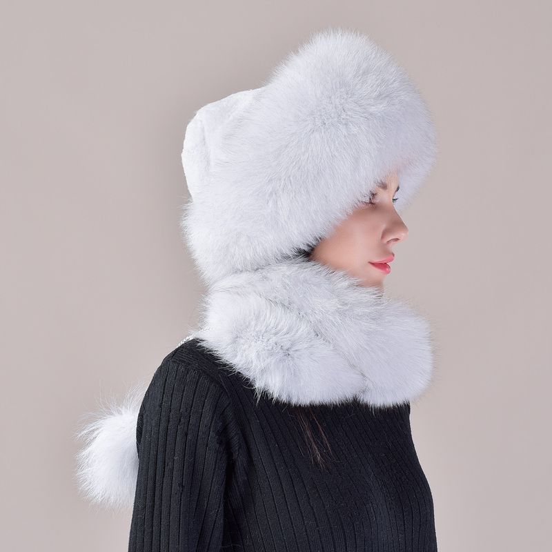 Cappelli da cacciatore Cappello in pelliccia di volpe Cappello invernale da donna Cappello in pelliccia di coniglio Rex Cappello mongolo Cappello caldo con protezione per le orecchie Cappello in pelliccia da donna invernale_voghion.com