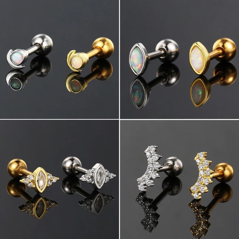Orecchini unisex a vite in opale, molto venduti, per le donne, con micro zirconi intarsiati, orecchini personalizzati popolari_voghion.com