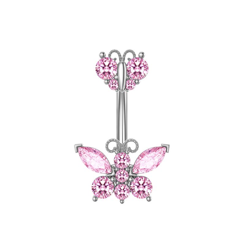 Women's Jewelry Zircon Belly Button Nail Oiled Belly Button Ring Piercing Jewelry_voghion.com