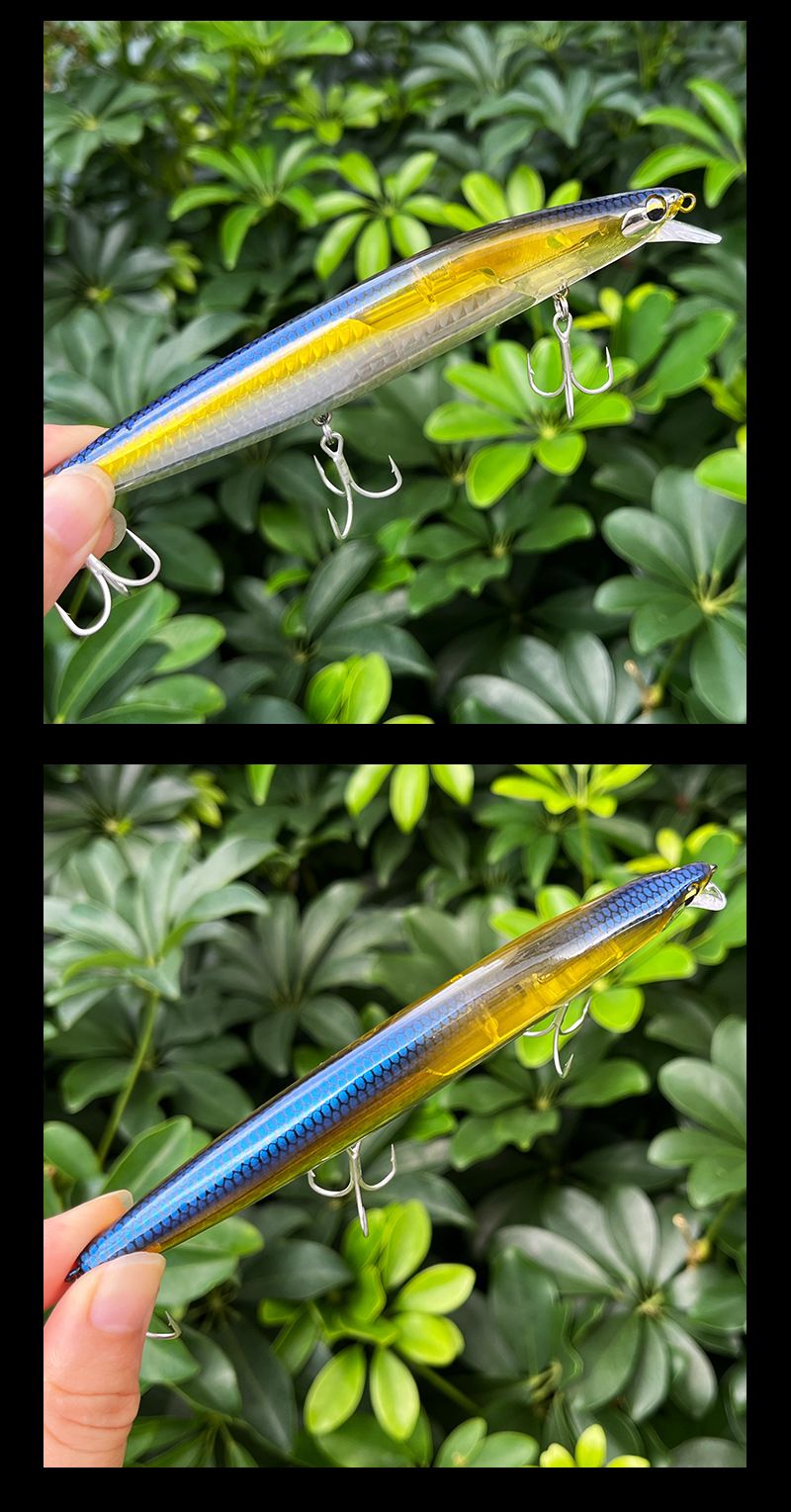 Casting Lure Long Tongue Board Floating Minnow Lua Hard Bionic Bait Freshwater Saltwater Explosive Fishing Accessories_voghion.com