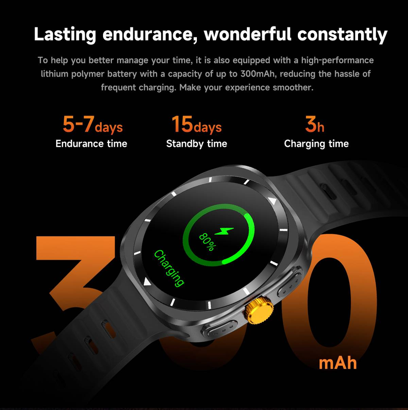 Für Samsung Galaxy Watch 7 Ultra Smart Watch Sports Man Bluetooth Call Herzfrequenzüberwachung Galaxy 6 Verbesserte Smartwatch Männer_voghion.com