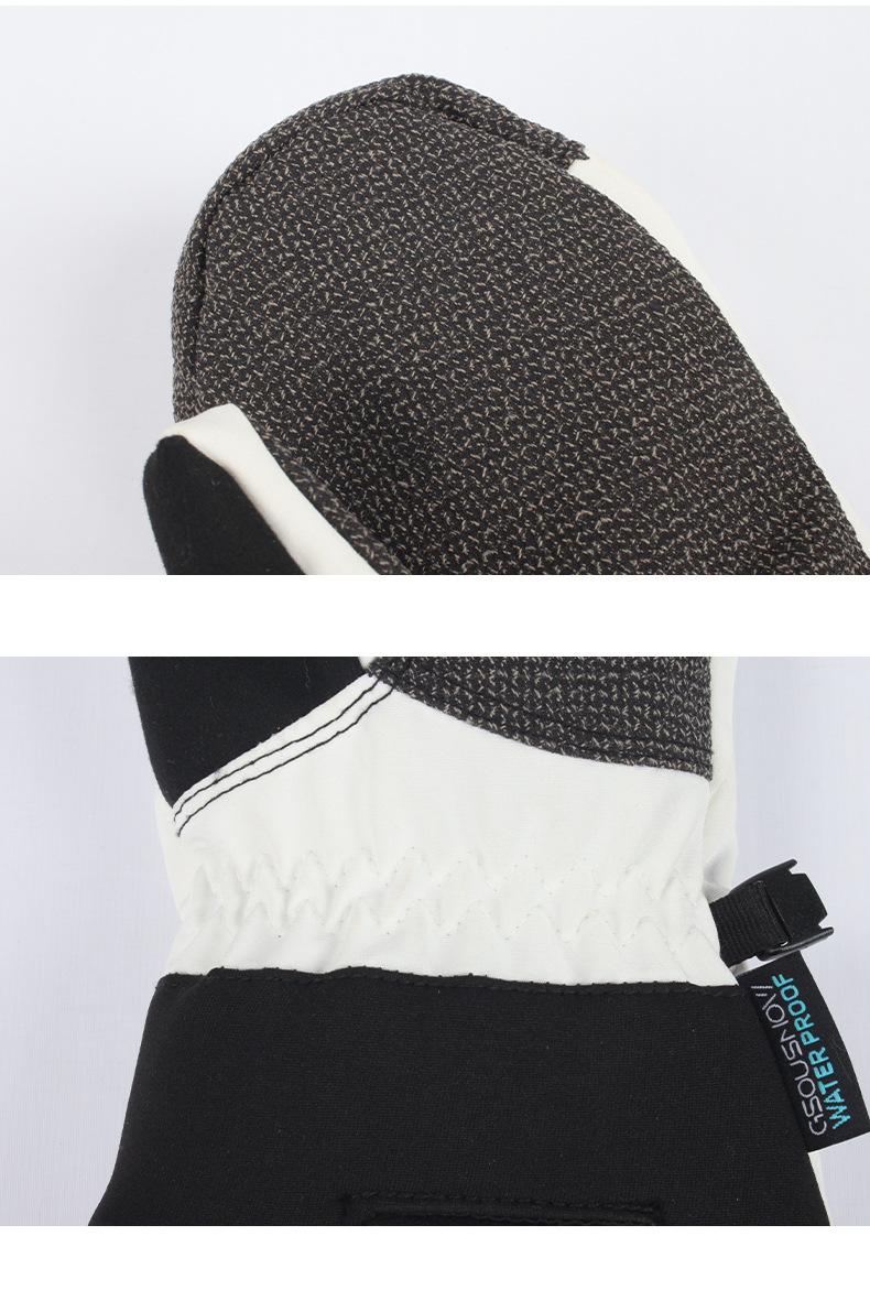 Professionelle Skihandschuhe mit Einzel- und Doppelbrett und integriertem Handgelenk, Skimaske mit Gravur für Herren, wasserdichte Skihandschuhe_voghion.com