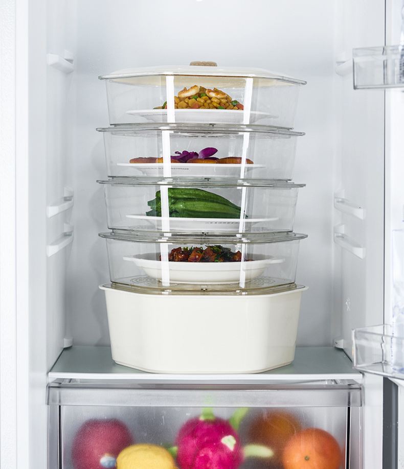 Copertura isolante impilabile per verdure, copertura per verdure domestiche, scaffale multistrato per conservare gli avanzi, manufatto da cucina, copertura per tavolo per alimenti_voghion.com