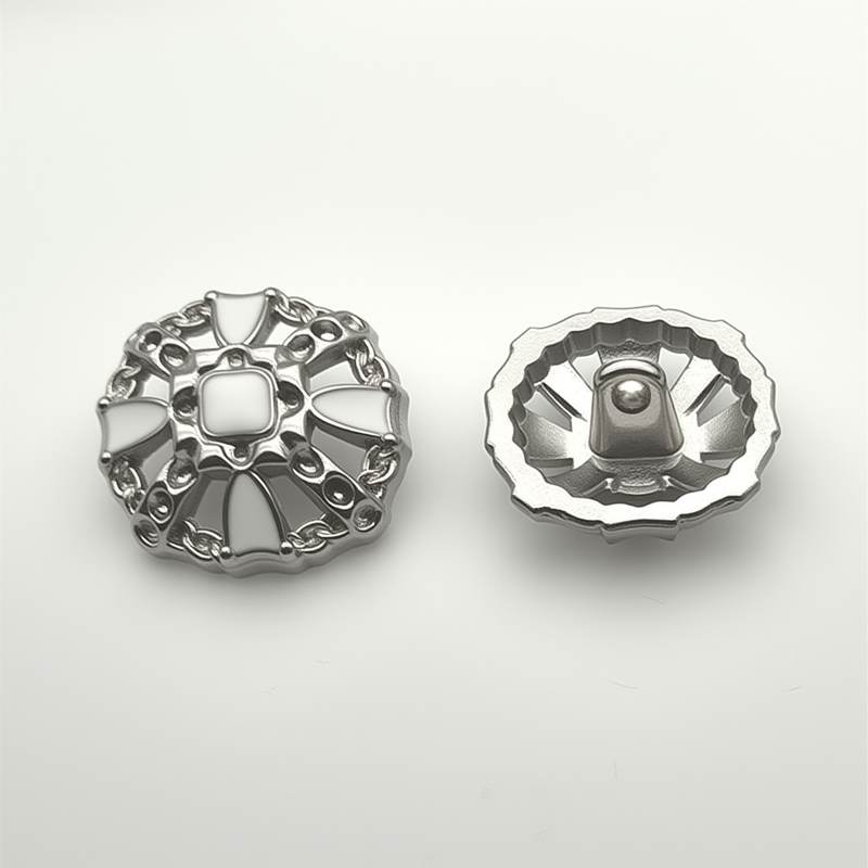6-10pcs Silver Hollow Button Dripping Process Small Size Clothing Buttons Suitable For Shirts, Coats, Pants_voghion.com