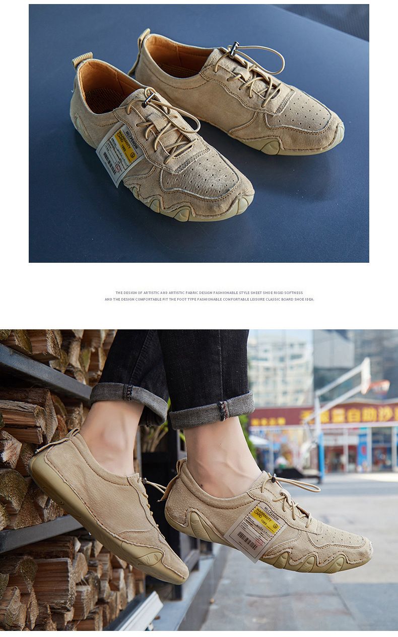 Herrenschuhe Low Top Herren Freizeitschuhe Leder Herren Octopus Herrenschuhe Große Schuhe_voghion.com