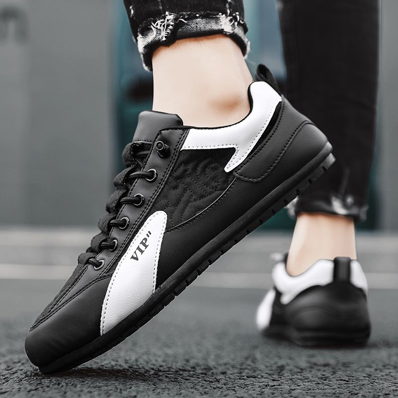 Scarpe da uomo di tendenza moda semplice con piccola lavagna bianca sportiva bassa_voghion.com