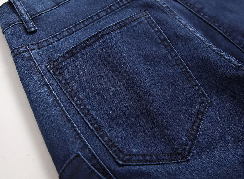 Jeans larghi alla moda da uomo, coordinati, multitasche, con decorazioni, da uomo_voghion.com
