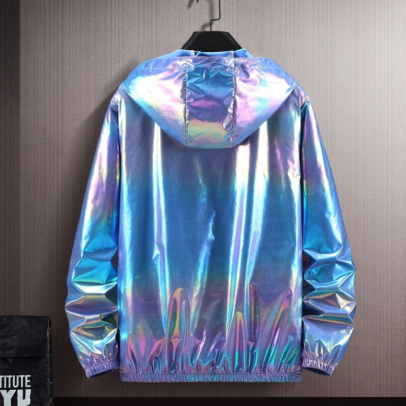 Unbeatable Quality Summer Reflective Sunscreen Clothing For Men With Ice Silk Ultra Thin Couple Colorful Thin Jacket Trendy Gradient Coat_voghion.com