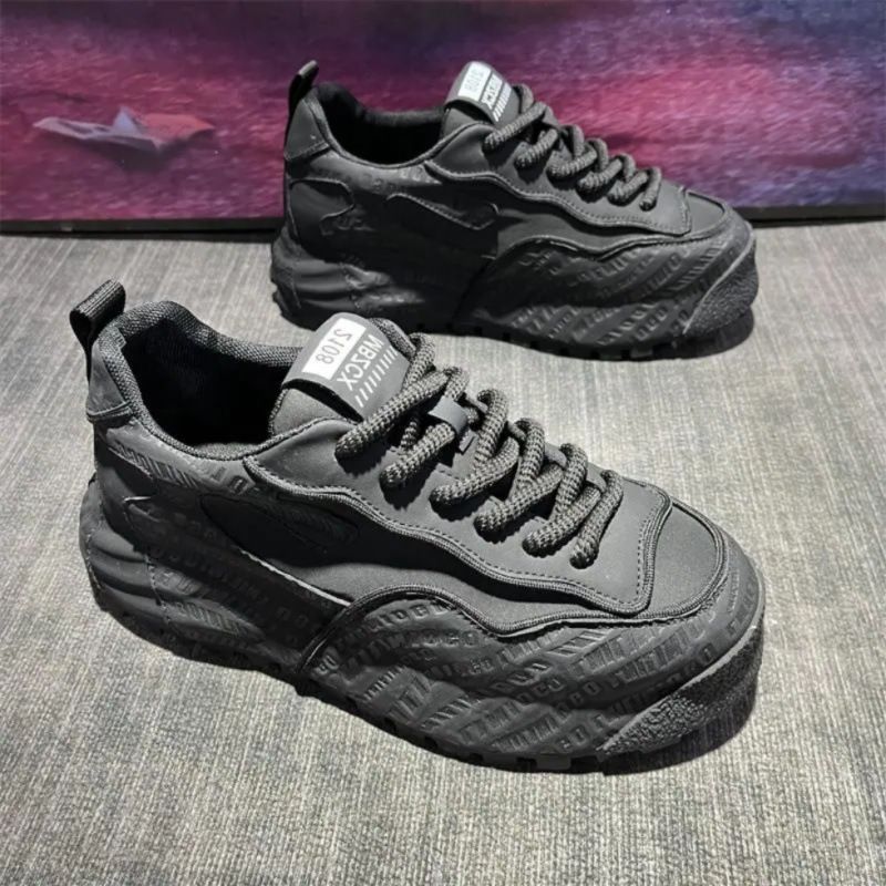 Stylish and comfortable casual men's platform elevating sneakers_voghion.com