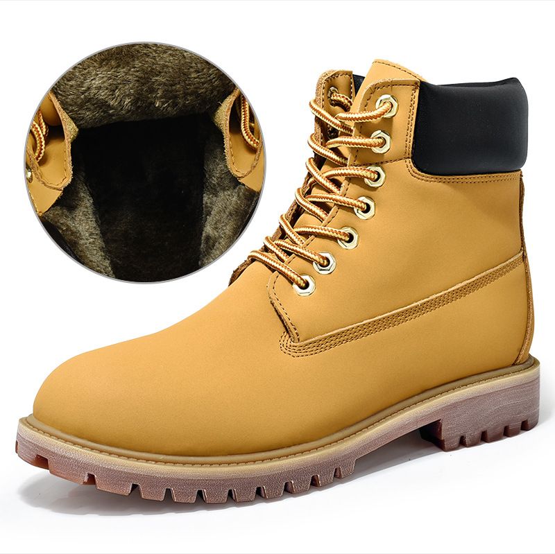 Martin-Stiefel aus echtem Leder für Herren und Damen – Unisex-Winterstiefel mit Kunstfellfutter, wasserdicht und atmungsaktiv für Outdoor-Abenteuer_voghion.com