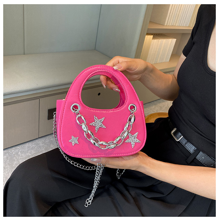 Trendy Hot Girl Light Luxury Small Bag 2023 New Star Chain Borsa a semicerchio Borsa a tracolla di fascia alta all-match di nicchia_voghion.com