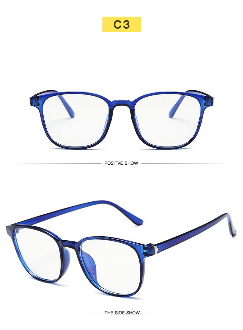 Moda RMM Retro Uomo Moda Computer Occhiali Donna Anti-Luce Blu Trasparente Rosa Montatura in Plastica_voghion.com