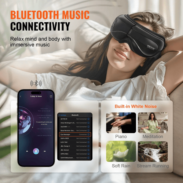 Heated Eye Massager Eye Care Device 5 Modes Bluetooth Music Foldable_voghion.com