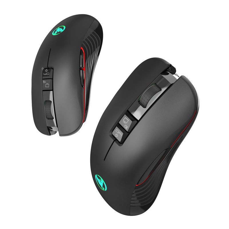 Neu T30 Wiederaufladbare Drahtlose 3600dpi Einstellbare Bunte Glow Spiel 7D Maus mit Licht_voghion.com