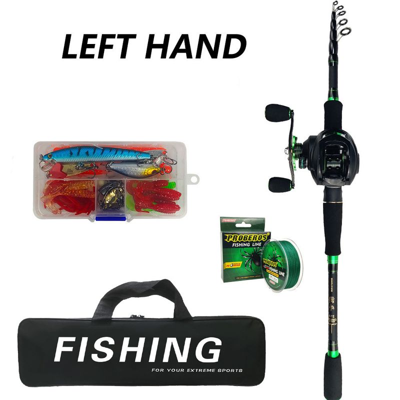 New Fishing Telescopic Lure Set Carbon Rod_voghion.com