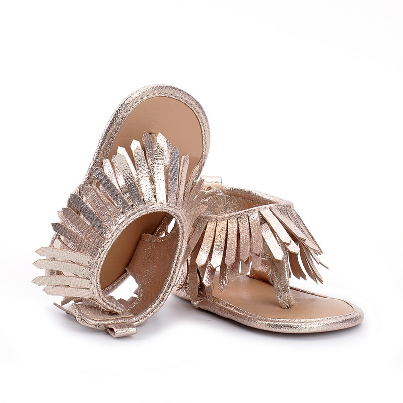 Sommer Flip-Flop Quaste Baby Mädchen Sandalen Babyschuhe 0-1 Jahr altes Baby Kleinkind Schuhe Hallenschuhe Babyschuhe_voghion.com