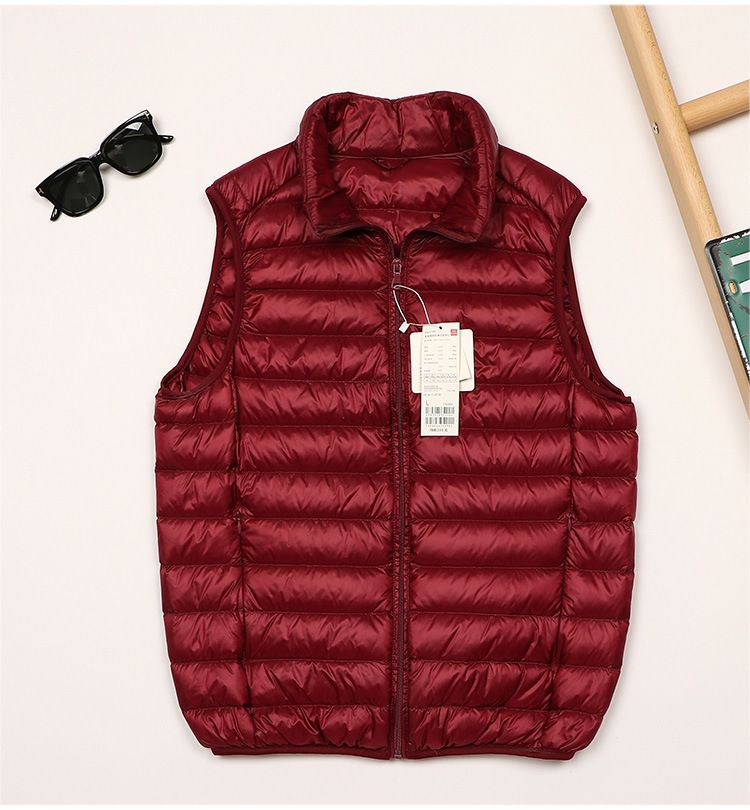 "Men's Lightweight Down Vest – Stand Collar Waistcoat For Autumn & Winter, Large Size Warm Jacket"_voghion.com