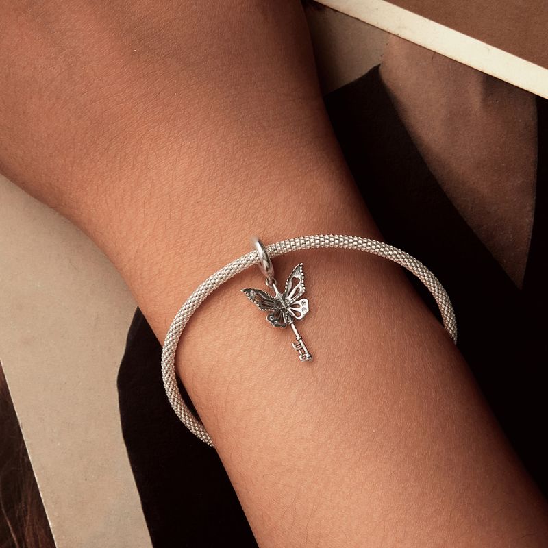 Schmetterling Schlüsselanhänger Charm Sterling Silber Charm_voghion.com