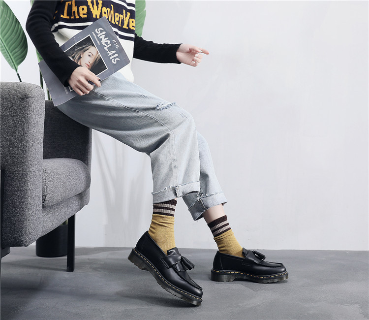 Liu Su Le Fu neue Martin rindsleder frauen der einzelnen casual nähte paar mode schuhe_voghion.com