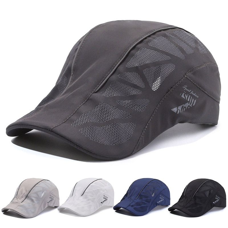 Cappello basco da uomo traspirante, di mezza età, estivo, casual, da esterno, in rete_voghion.com