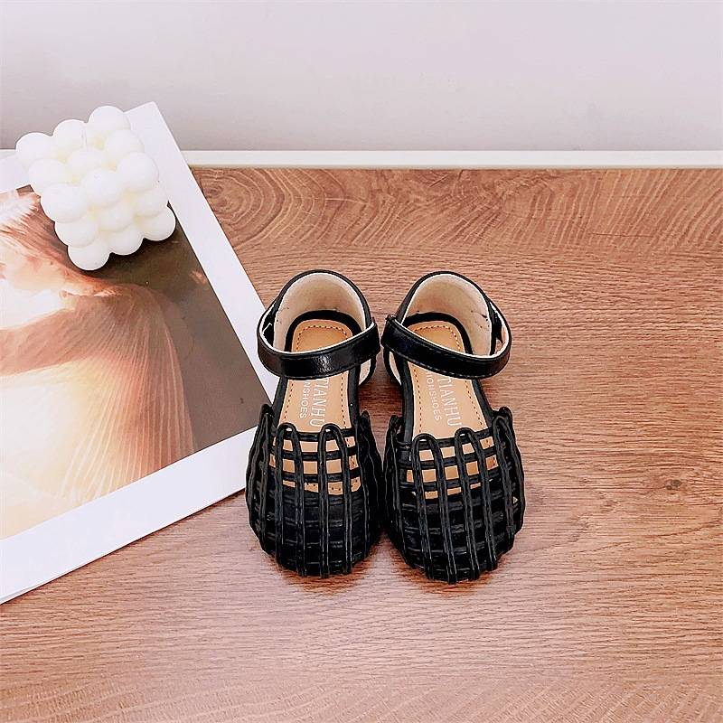 Mother&Kids Sandali per bambine Scarpe con suola morbida intrecciata per bambini Scarpe alla moda per bambine Scarpe da principessa per bambini grandi_voghion.com