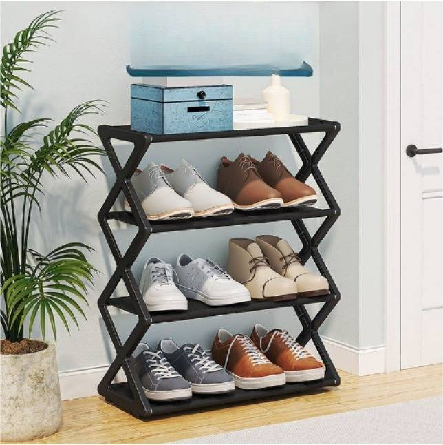 Organizator de familie pentru pantofi, raft simplu multistrat, depozitare dulap, asamblare ușă interior casă_voghion.com
