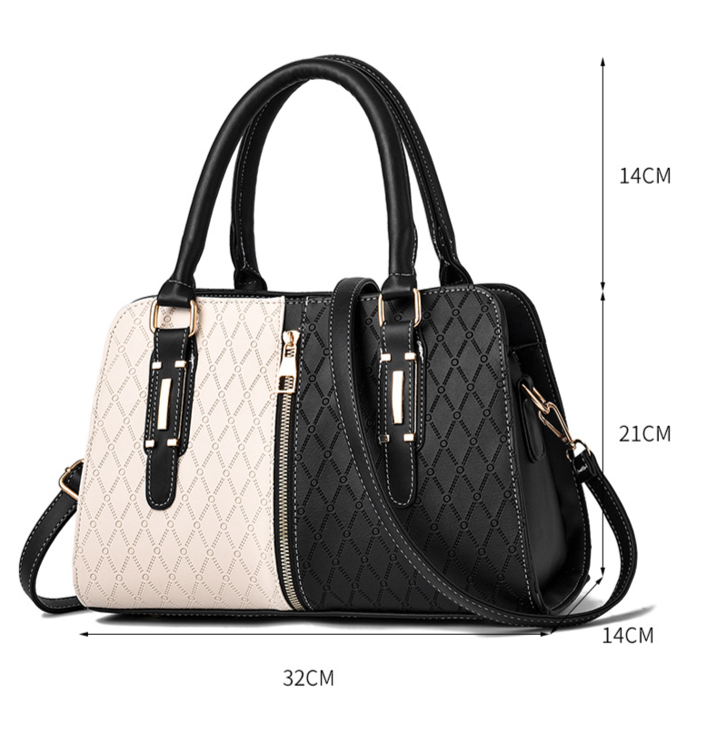 Women's Handbag Fashion Color Matching Women's Handbag Large Capacity Single Shoulder Crossbody Bag Fashion_voghion.com