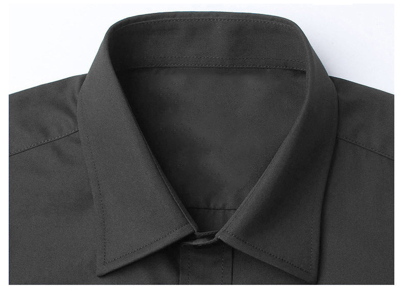 Men's Clothing Men's Long Sleeved No Iron Business Formal Fit Korean Style Professional Working Men's White Casual Suit Shirt_voghion.com