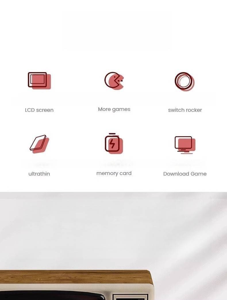 Retro Handheld Game Console 500-in-1 With TV Connection, Portable Mini Gaming System For Kids & Adults, Dual Player Support, Classic Arcade Games_voghion.com