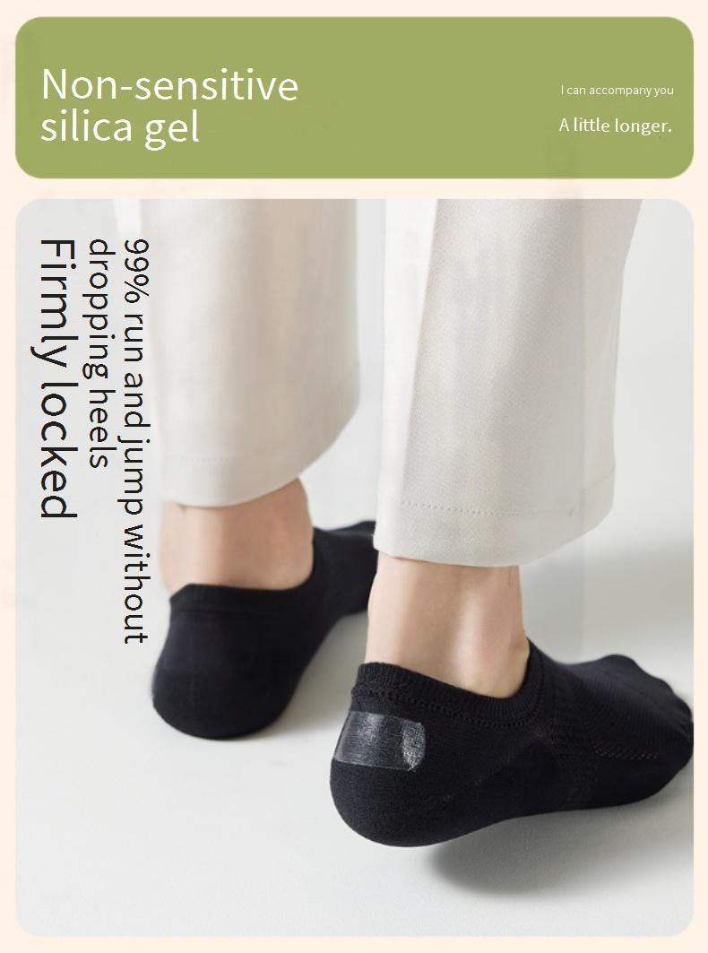 Calzini in puro cotone per uomo, calzini corti tinta unita, calzini casual da uomo, calzini in cotone, calzini da barca, deodoranti, assorbenti del sudore, primavera ed estate, invisibili_voghion.com