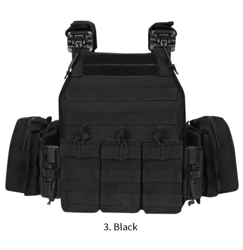 Quick-Release Tactical Vest – Laser-Cut MOLLE-Compatible Military Chest Rig (One Size, 6 Colors)_voghion.com