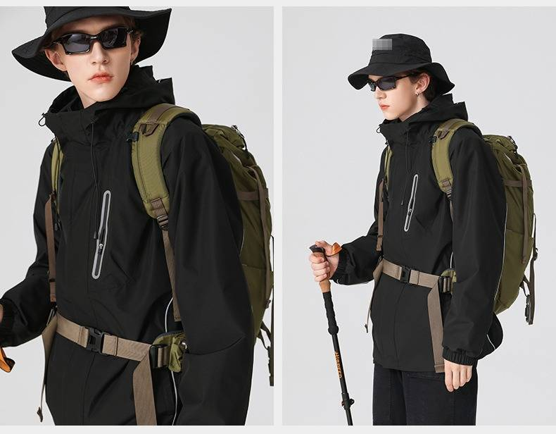 Men's Winter Windproof Waterproof Outdoor Jacket - Lightweight Thermal Insulated Coat For Hiking, Skiing & Urban Wear_voghion.com