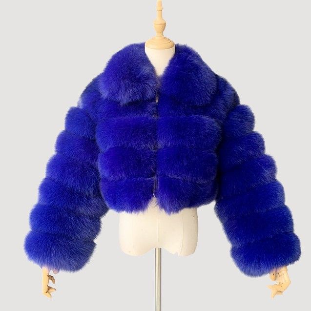 Cappotti di pelliccia da donna che imitano la pelliccia di volpe_voghion.com