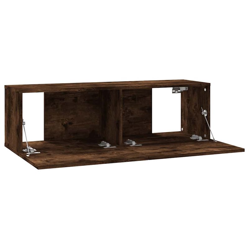 TV-Wandschrank Räuchereiche 100x30x30 cm Holzwerkstoff_voghion.com