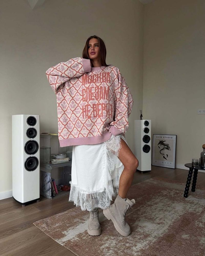 Women’s Oversized Pullover Sweater – Cozy Lazy Style, Soft & Breathable, Casual Long Sleeve_voghion.com