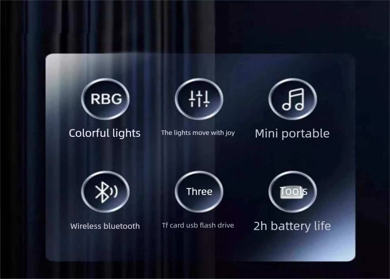 A9 Mini Crack Bluetooth Outdoor Portable Student Dormitory Subwoofer Wireless Small Speaker_voghion.com