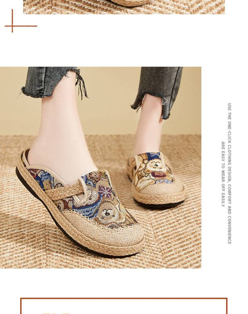 2024 New en Grass Weaving Casual Shallow Mouth Student Forest Series Single Shoes, Ethnic Style Embroidered Shoes for_voghion.com