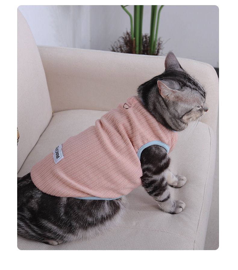 Nuovi vestiti per gatti, autunno e inverno, stile coreano, gilet spesso, abbigliamento per animali domestici, Teddy Bichon, cani di piccola taglia_voghion.com