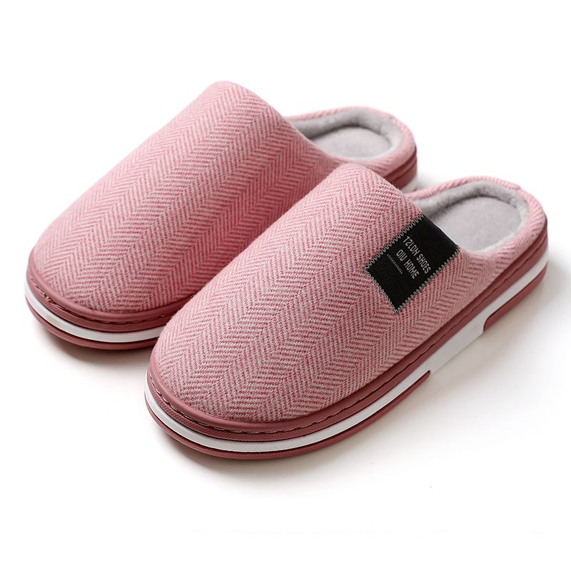 Lidani Baumwollpantoffeln Herren Heimgebrauch Herbst und Winter Anti Slip 2025 Neue Indoor Warm Woolen Ziehen Für Frauen_voghion.com
