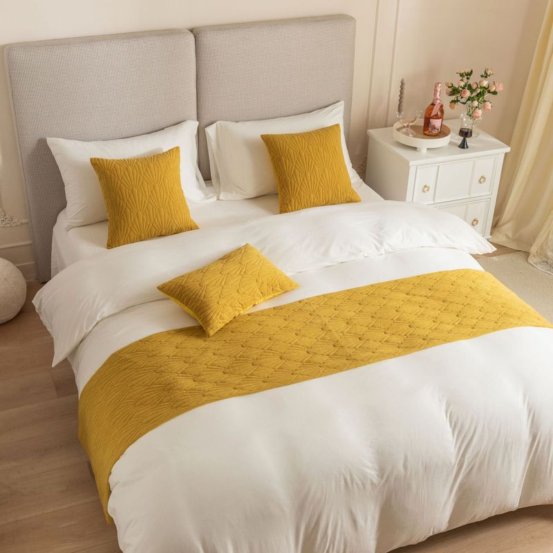 Nueva toalla de cama de terciopelo holandés con patrón de concha súper suave para hotel de alojamiento familiar_voghion.com