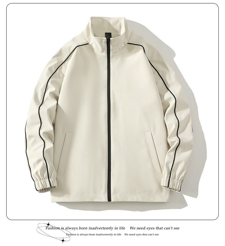 Ensemble de vêtements de sport décontractés pour hommes, veste et pantalon légers et imperméables, tenue deux pièces pour adolescents et couples (noir, blanc, rose, violet) - M-4XL_voghion.com
