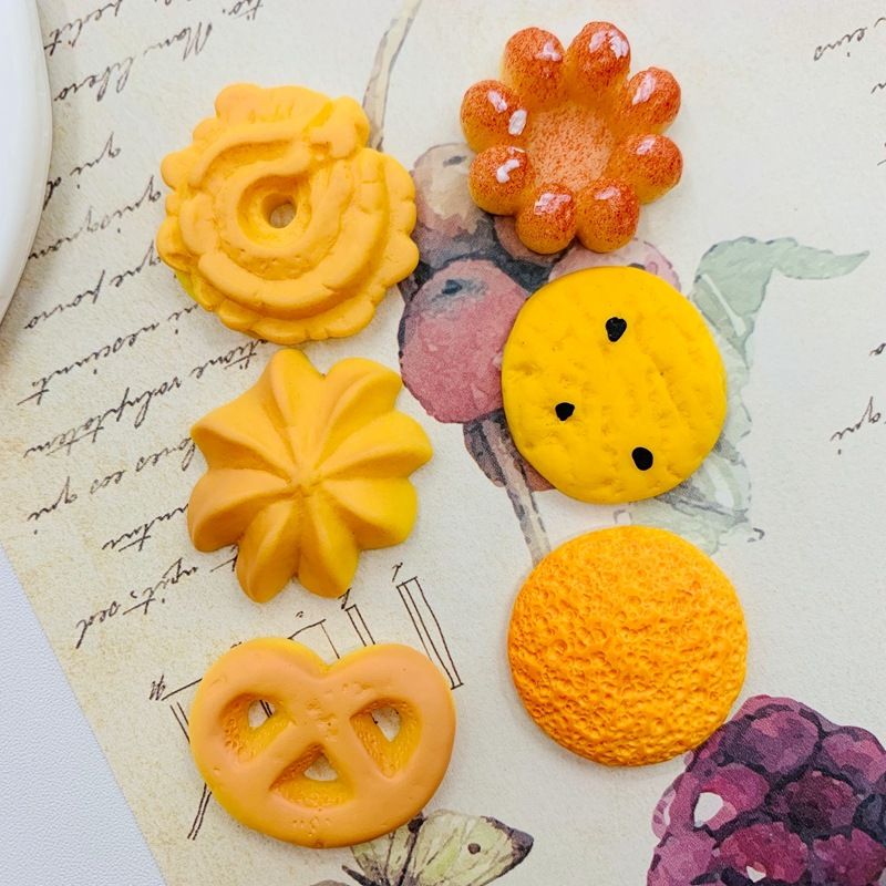 Digitex Food Play Series Simulation Cookies Potato Chips Resin DIY Hair Clips Phone Case Decorations Accessories_voghion.com