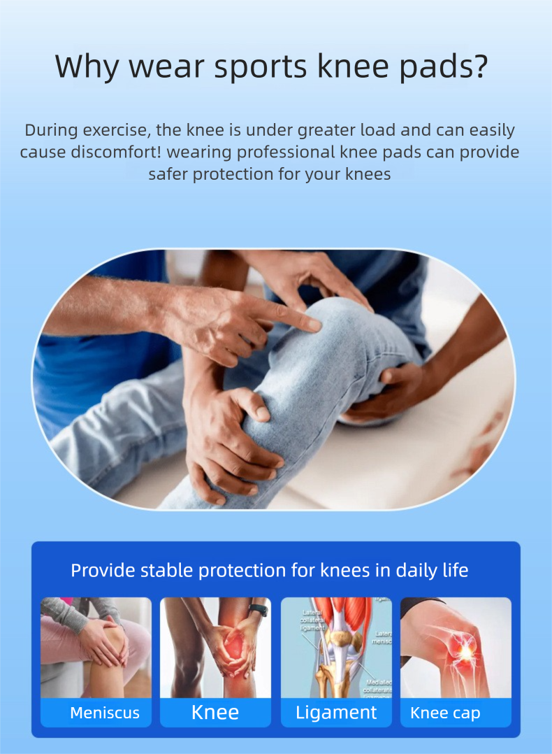 Sports Pads Meniscus Running Basketball Special Protective Gear Joint Fixation Patella Strap Thin Knee Protector_voghion.com